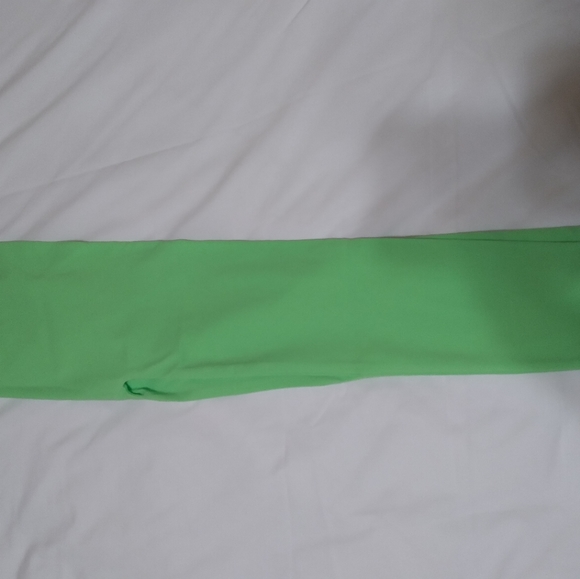WOMEN NWT MOPAS LIME GREEN LEGGINGS - Picture 3 of 8